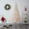 7.5ft. Pre-Lit White Artificial Christmas Tree, Clear LED Lights